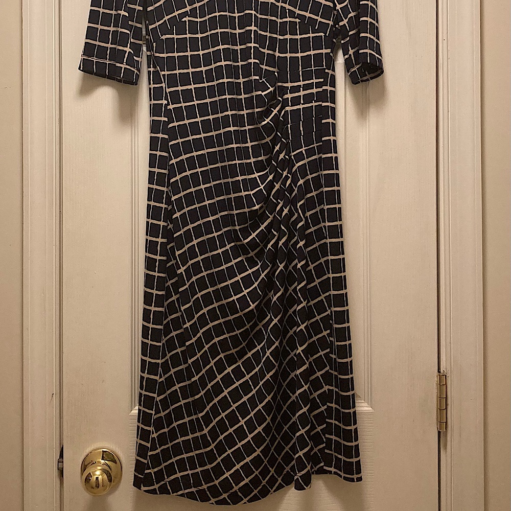 Semi-Formal Geometric Midi-Dress